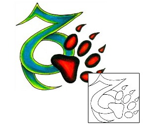 Capricorn Tattoo Zodiac tattoo | JJF-00195