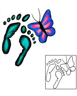 Footprint Tattoo Insects tattoo | JJF-00295