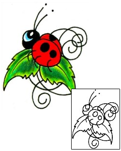Ladybug Tattoo Insects tattoo | JJF-00331