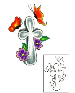 Butterfly Tattoo Religious & Spiritual tattoo | JJF-00379