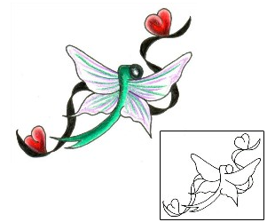 Dragonfly Tattoo Insects tattoo | JJF-00402