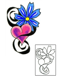 Heart Tattoo Plant Life tattoo | JJF-00417