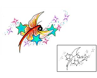 Star Tattoo Insects tattoo | JJF-00444