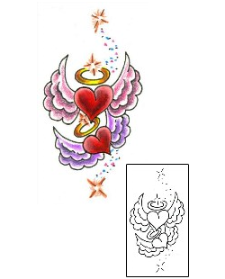 Heart Tattoo Specific Body Parts tattoo | JJF-00487