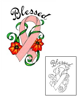 Breast Cancer Tattoo For Women tattoo | JJF-00629
