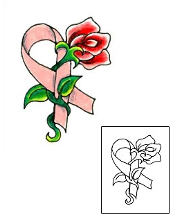 Ribbon Tattoo Plant Life tattoo | JJF-00646