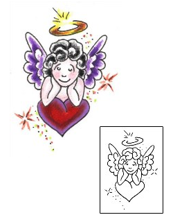 Angel Tattoo Religious & Spiritual tattoo | JJF-00764