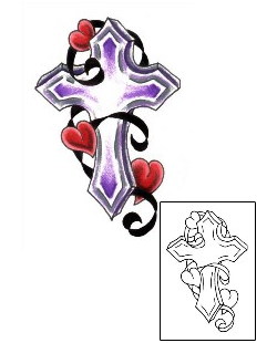 Cross Tattoo Religious & Spiritual tattoo | JJF-00771
