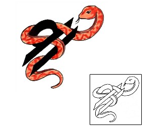 Snake Tattoo Zodiac tattoo | JJF-00828