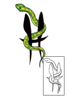 Reptile Tattoo Zodiac tattoo | JJF-00829