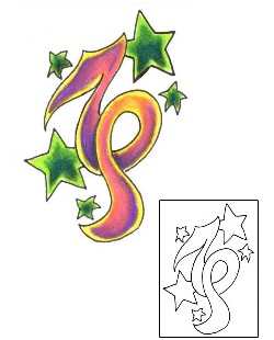 Capricorn Tattoo Astronomy tattoo | JJF-00899