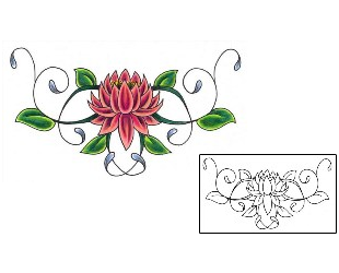 Lotus Tattoo Specific Body Parts tattoo | JJF-01045