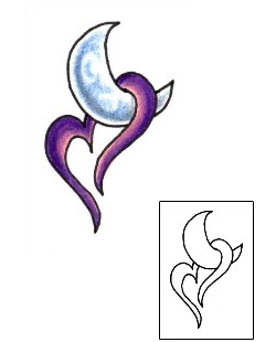 Moon Tattoo Astronomy tattoo | JJF-01065