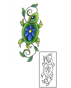 Turtle Tattoo Plant Life tattoo | JJF-01101