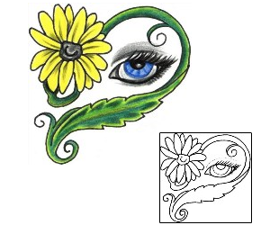 Daisy Tattoo Plant Life tattoo | JJF-01246
