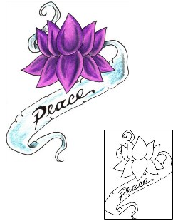 Lotus Tattoo Plant Life tattoo | JJF-01343