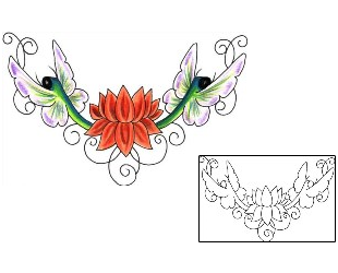 Lotus Tattoo Insects tattoo | JJF-01353