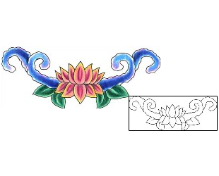 Asian Tattoo Plant Life tattoo | JJF-01354