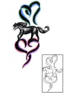 Horse Tattoo Animal tattoo | JJF-01394