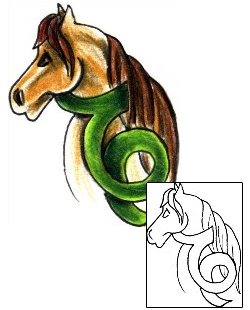 Horse Tattoo Animal tattoo | JJF-01402