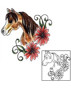 Horse Tattoo Animal tattoo | JJF-01404