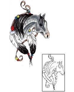 Horse Tattoo Miscellaneous tattoo | JJF-01421