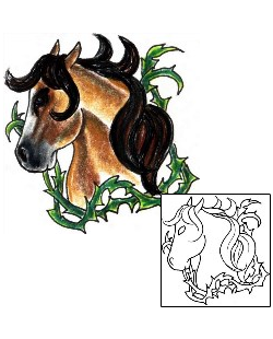 Horse Tattoo Animal tattoo | JJF-01425