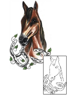 Horse Tattoo Animal tattoo | JJF-01427