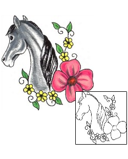 Horse Tattoo Animal tattoo | JJF-01433