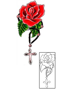 Rose Tattoo Religious & Spiritual tattoo | JJF-01559