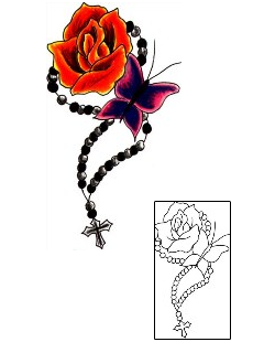 Rose Tattoo Religious & Spiritual tattoo | JJF-01573
