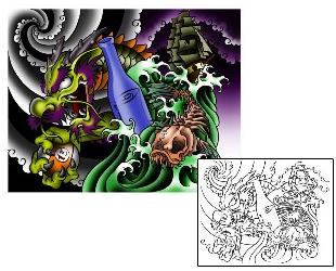 Monster Tattoo Mythology tattoo | JLF-00024