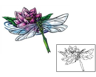 Lotus Tattoo Insects tattoo | JNF-00046