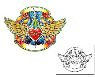 Sacred Heart Tattoo Religious & Spiritual tattoo | JNF-00094