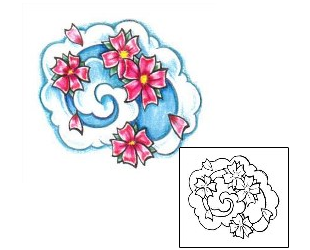 Flower Tattoo Plant Life tattoo | JNF-00164