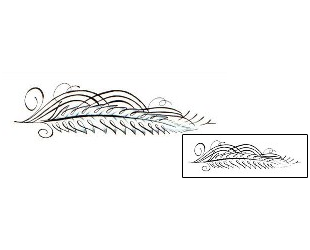 Feather Tattoo Specific Body Parts tattoo | JNF-00172