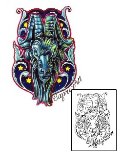 Capricorn Tattoo Zodiac tattoo | JNF-00302