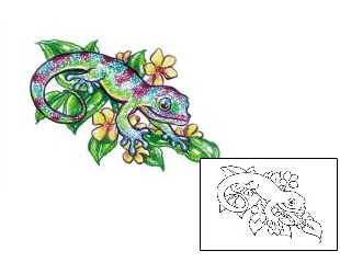 Gecko Tattoo Reptiles & Amphibians tattoo | JPF-00006