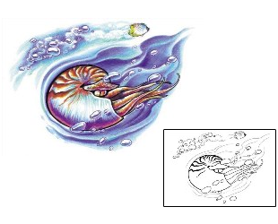 Fish Tattoo Marine Life tattoo | JPF-00050