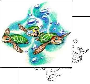 Sea Creature Tattoo marine-life-fish-tattoos-judy-parker-jpf-00055