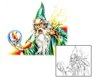 Wizard Tattoo Mythology tattoo | JPF-00085