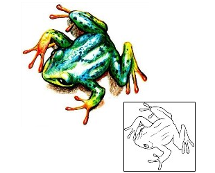 Frog Tattoo Reptiles & Amphibians tattoo | JPF-00103