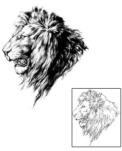 Lion Tattoo Animal tattoo | JPF-00114