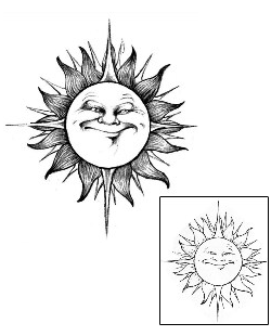 Sun Tattoo Astronomy tattoo | JPF-00210