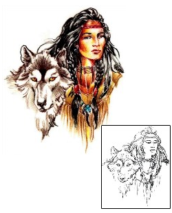 Wolf Tattoo Ethnic tattoo | JPF-00234