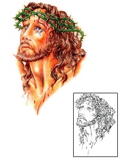 Jesus Tattoo Religious & Spiritual tattoo | JPF-00236