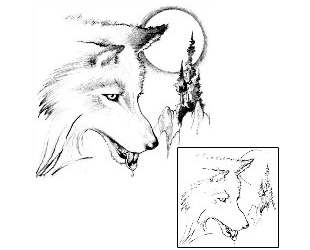 Wolf Tattoo Animal tattoo | JPF-00258