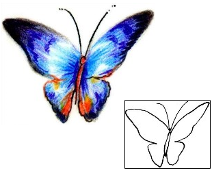 Butterfly Tattoo Insects tattoo | JPF-00344