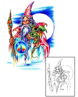 Wizard Tattoo Mythology tattoo | JPF-00469