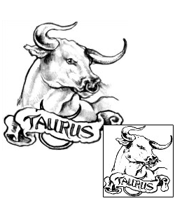 Bull Tattoo Taurus tattoo | JPF-00486